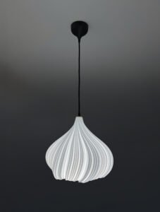 SMOKVA White Wavy Pendant Lampshade