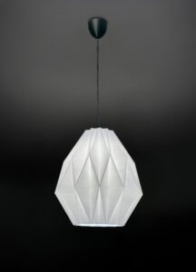 BUD Pure White Japandi Pendant Light