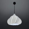 "Smokva White" Wavy Bell Lampshade