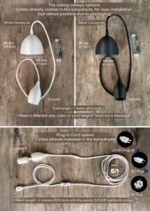 BUD Pure White Japandi Pendant Light