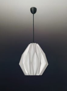 BUD Pure White Japandi Pendant Light