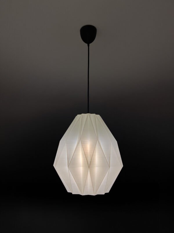 BUD Soft Ivory Japandi Pendant Lampshade