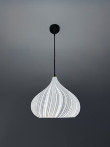 SMOKVA White Wavy Pendant Lampshade