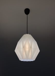 BUD Soft Ivory Japandi Pendant Lampshade