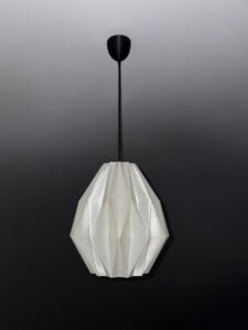 BUD Soft Ivory Japandi Pendant Lampshade