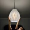 BUD Soft Ivory Japandi Pendant Lampshade