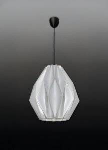 BUD Pure White Japandi Pendant Light