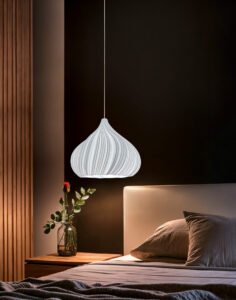 SMOKVA White Wavy Pendant Lampshade
