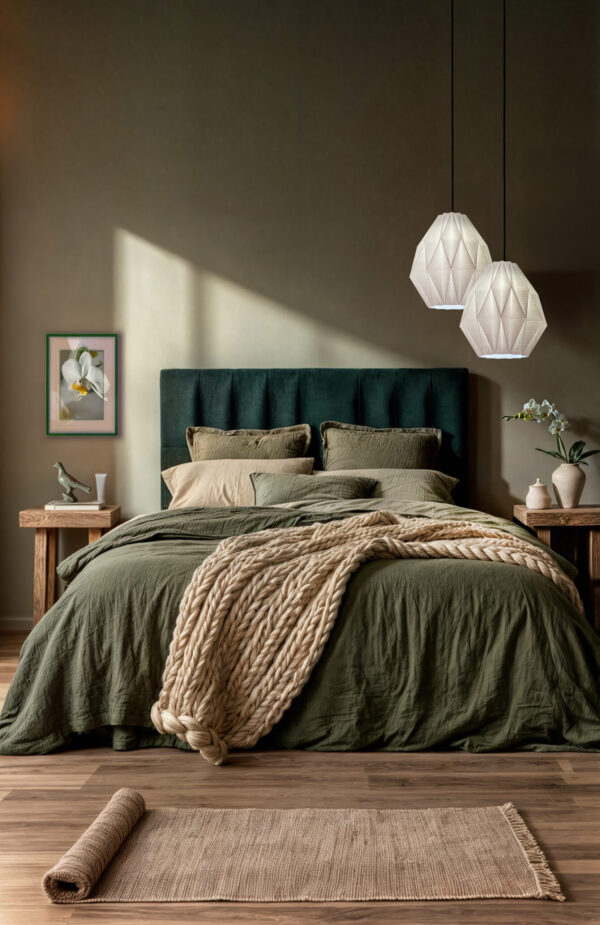 "Bud White" - Japandi Lightshade