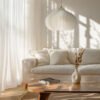 ONION Soft Ivory color Pendant Light Shade living room ONION Soft Ivory Pendant Light Shade