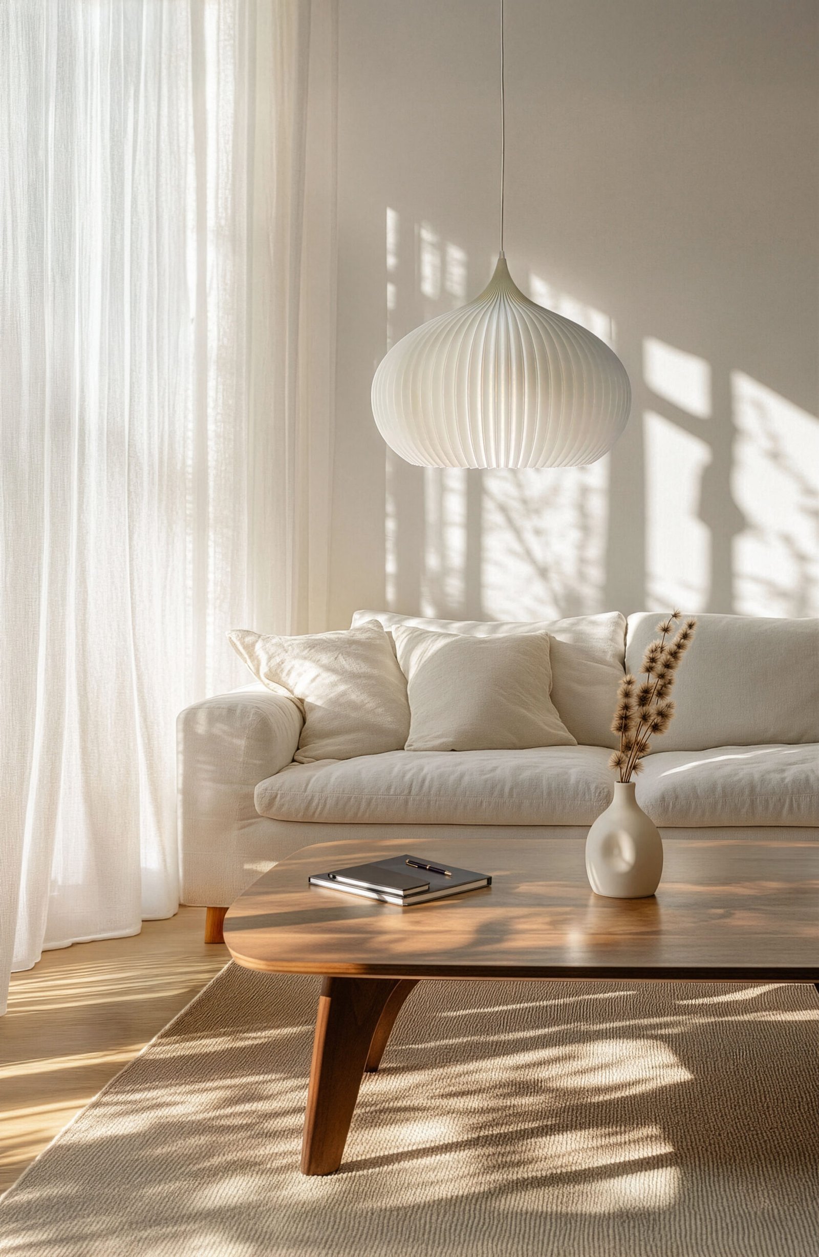 ONION Soft Ivory color Pendant Light Shade living room ONION Soft Ivory Pendant Light Shade