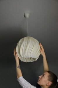 MEDUSA Ivory Round Pendant Lampshade