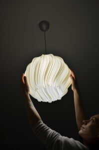 MEDUSA Ivory Round Pendant Lampshade