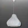 "Jelly in Wihte Silk" - Wavy Pendant Lampshade