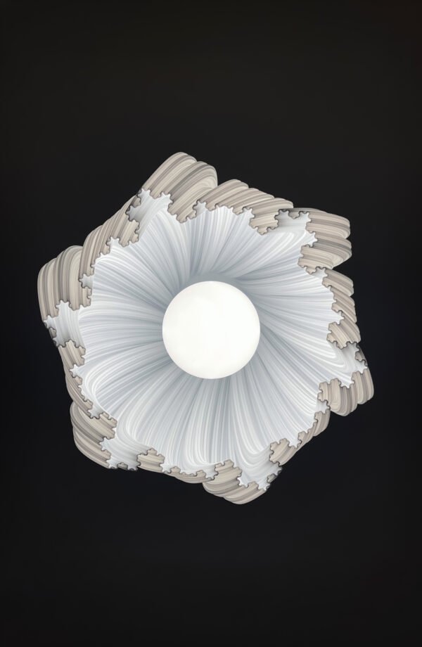 JELLY Wavy Pure White Pendant Lampshade