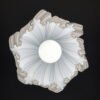 JELLY Pure White Pendant Lampshade with light on bottom JELLY Wavy Pure White Pendant Lampshade