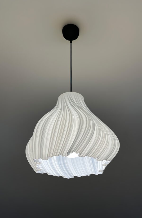 JELLY Wavy Pure White Pendant Lampshade