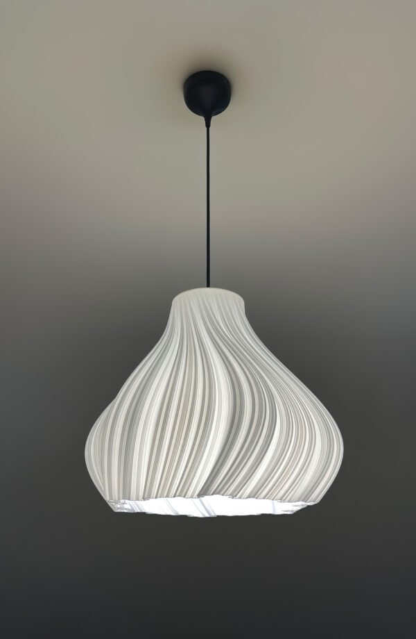 JELLY Wavy Pure White Pendant Lampshade