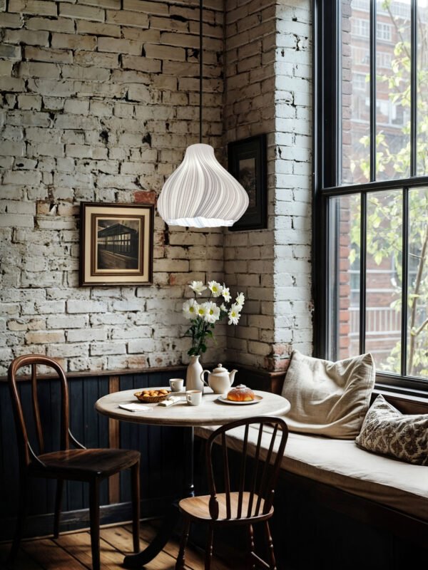 JELLY Wavy Pure White Pendant Lampshade