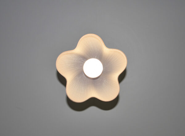 "Fiora in Pearl" - Stripped Pendant Lampshade