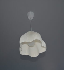 2 FIORA Ivory Striped Pendant Lampshade
