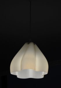 6 FIORA Ivory Striped Pendant Lampshade