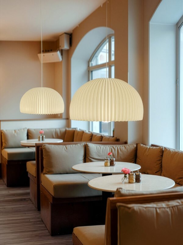 DOME Soft Ivory Pendant Lamp Shade