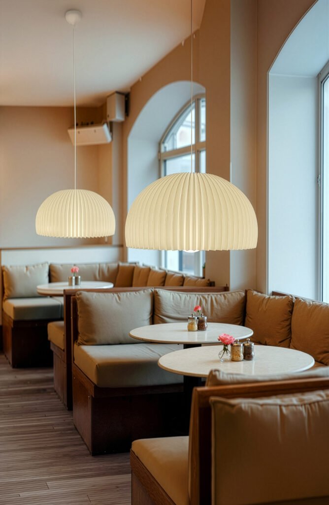 DOME Soft Ivory Pendant Lamp Shade