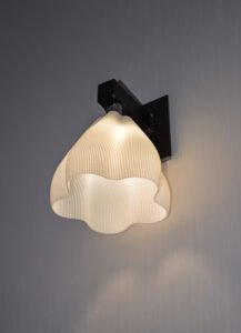 DSC_2594 FIORA Ivory Striped Pendant Lampshade