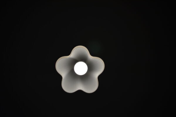 "Fiora in Pearl" - Stripped Pendant Lampshade