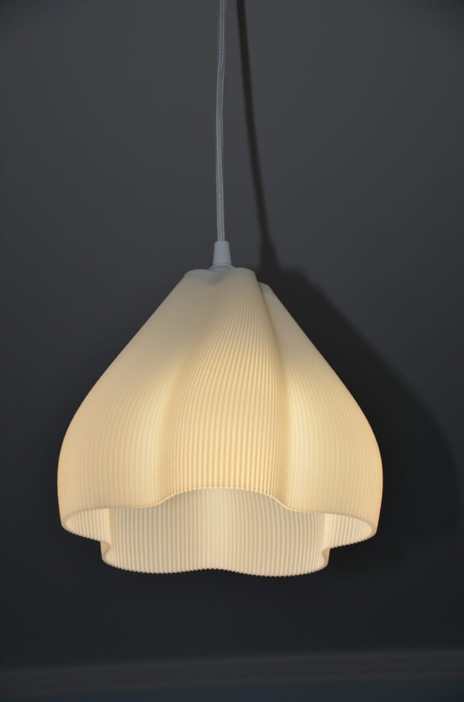 FIORA Ivory Striped Pendant Lampshade