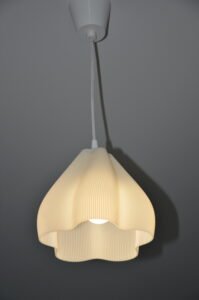 DSC_8623 FIORA Ivory Striped Pendant Lampshade