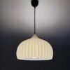 "Lokk in beige" Cream Dome Ribbed Lamp Shade