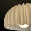 "Lokk in beige" Cream Dome Ribbed Lamp Shade