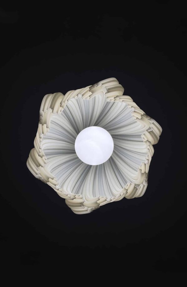 JELLY Wavy Ivory Pendant Lampshade