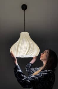 JELLY Wavy Soft Ivory Pendant Lampshade