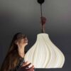 Elegant pendant lamp with soft curves