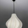 Curvy ivory pendant light shade