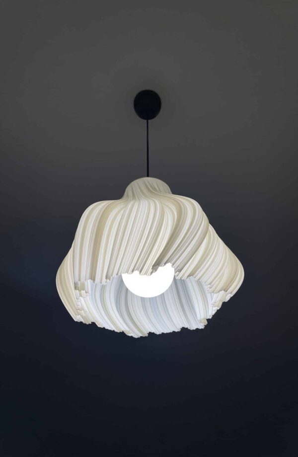 JELLY Wavy Ivory Pendant Lampshade