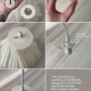 Various lamp sizes with measurements