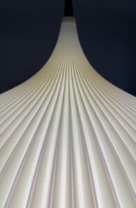 ONION Soft Ivory color Pendant Light Shade in hands Close-up ONION Soft Ivory Pendant Light Shade