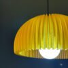 DOME Warm Amber Pendant Lamp Shade Close Up DOME Warm Amber Pendant Lamp Shade