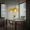 DOME Warm Amber Pendant Lamp Shade in the kitchen+ DOME Warm Amber Pendant Lamp Shade