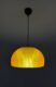 DOME Warm Amber Pendant Lamp Shade with light on Up view DOME Warm Amber Pendant Lamp Shade