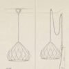 SAIA Ivory Origami Pendant Lightshade