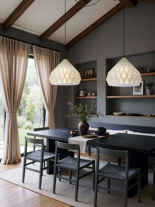 SAIA Ivory Origami Pendant Lightshade
