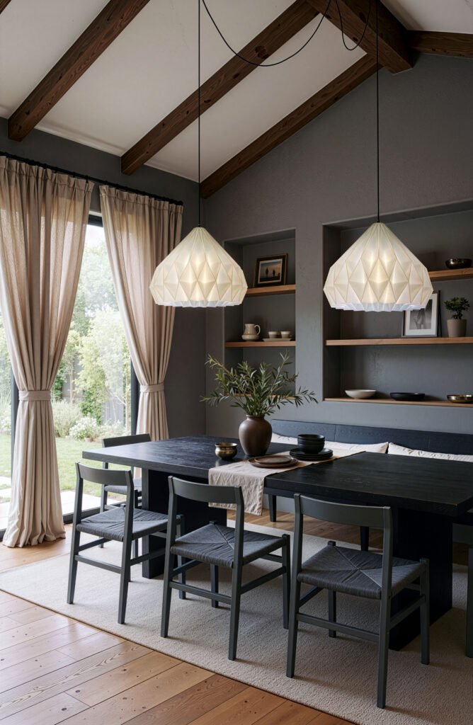SAIA Ivory Origami Pendant Lightshade